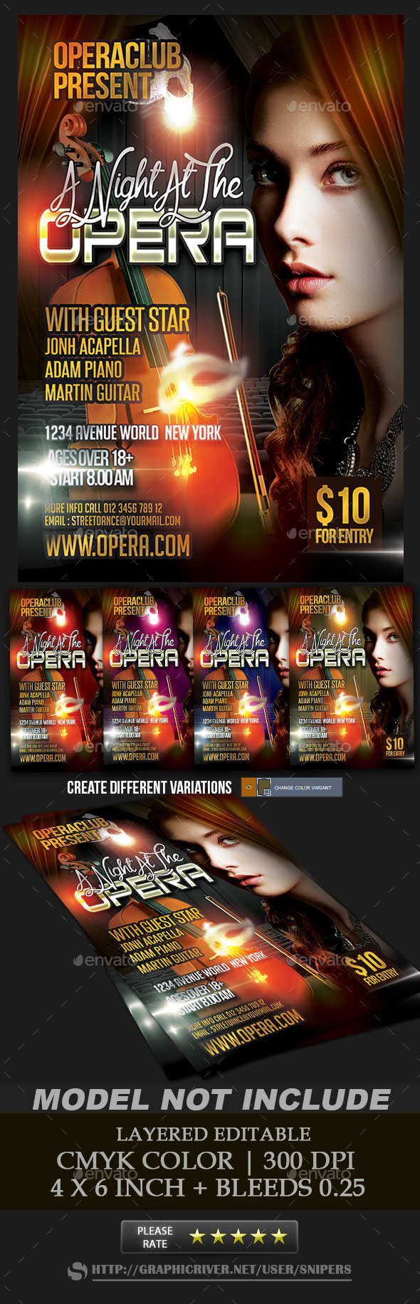 Opera Flyer - Events Flyers