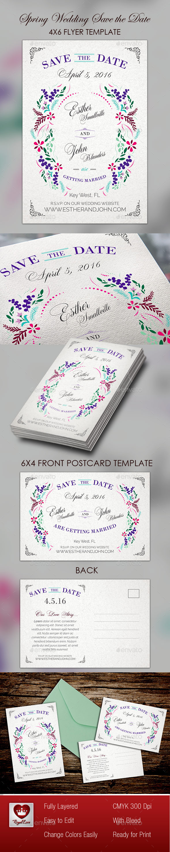 Spring Wedding Save The Date - Weddings Cards & Invites