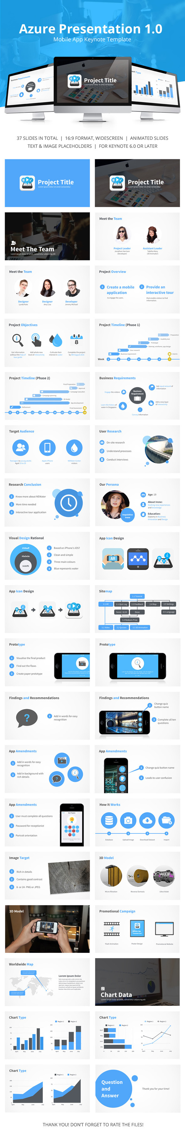 Azure Mobile App Presentation - Business Keynote Templates