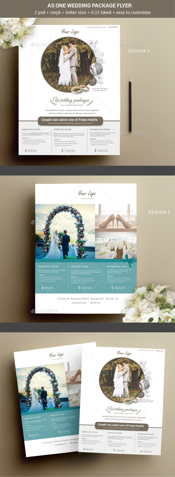 As One Wedding Event Flyer - Weddings Cards & Invites