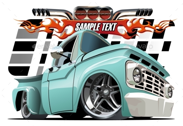 Cartoon Lowrider - Man-made Objects Objects