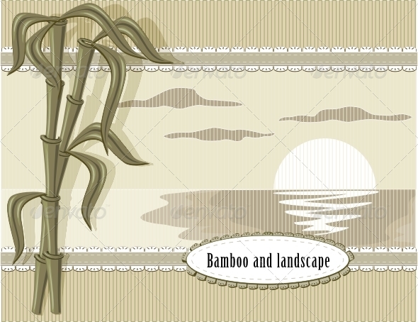 Bamboo and Landscape
