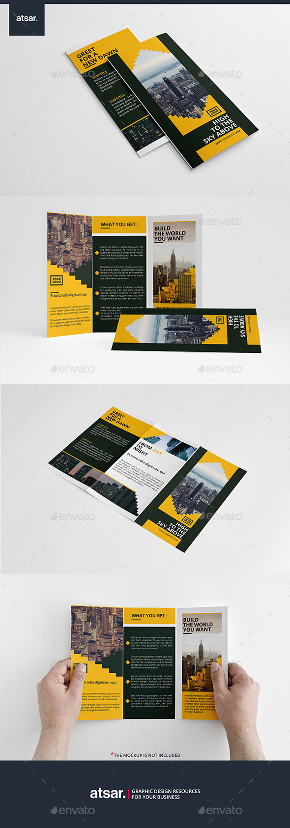 Yellow Bar Trifold - Corporate Brochures