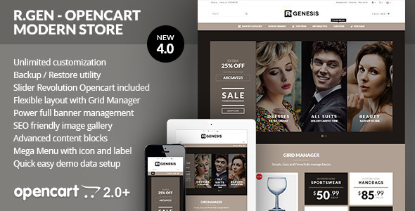 R.Gen - OpenCart Modern Store Design - OpenCart eCommerce