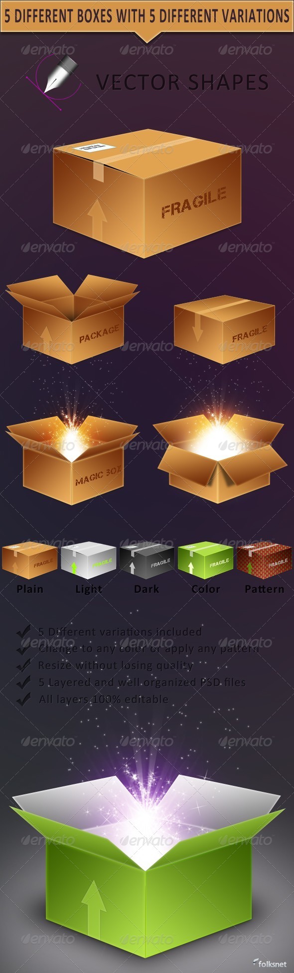 Vector Boxes - Miscellaneous Graphics