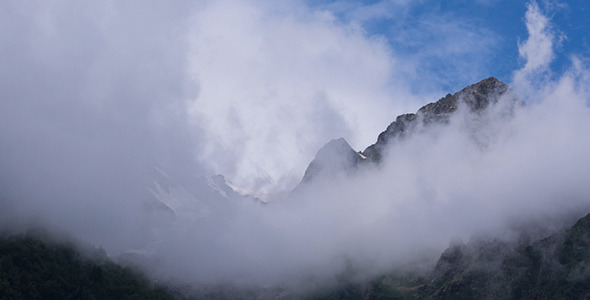 Mountain in Moving Clouds 10 Mountain in Moving Clouds 10