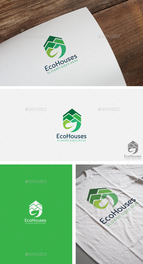 Eco Real Estate Logo - Buildings Logo Templates