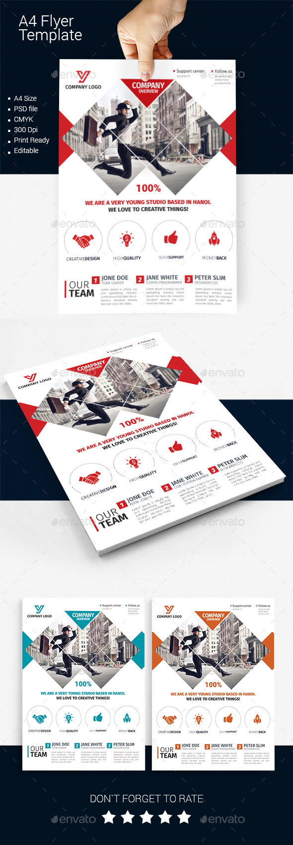 A4 Business Flyer Template 05 - Corporate Flyers