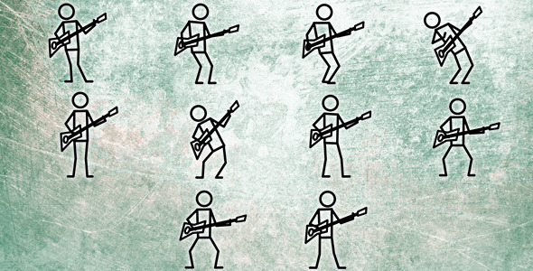 Guitar Playing Stickman Animation Pack