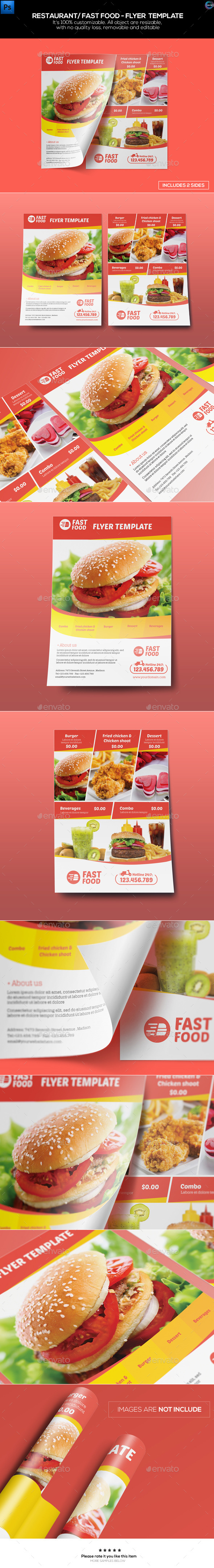 Restaurant Fast Food Flyer Template Restaurant Fast Food Flyer Template