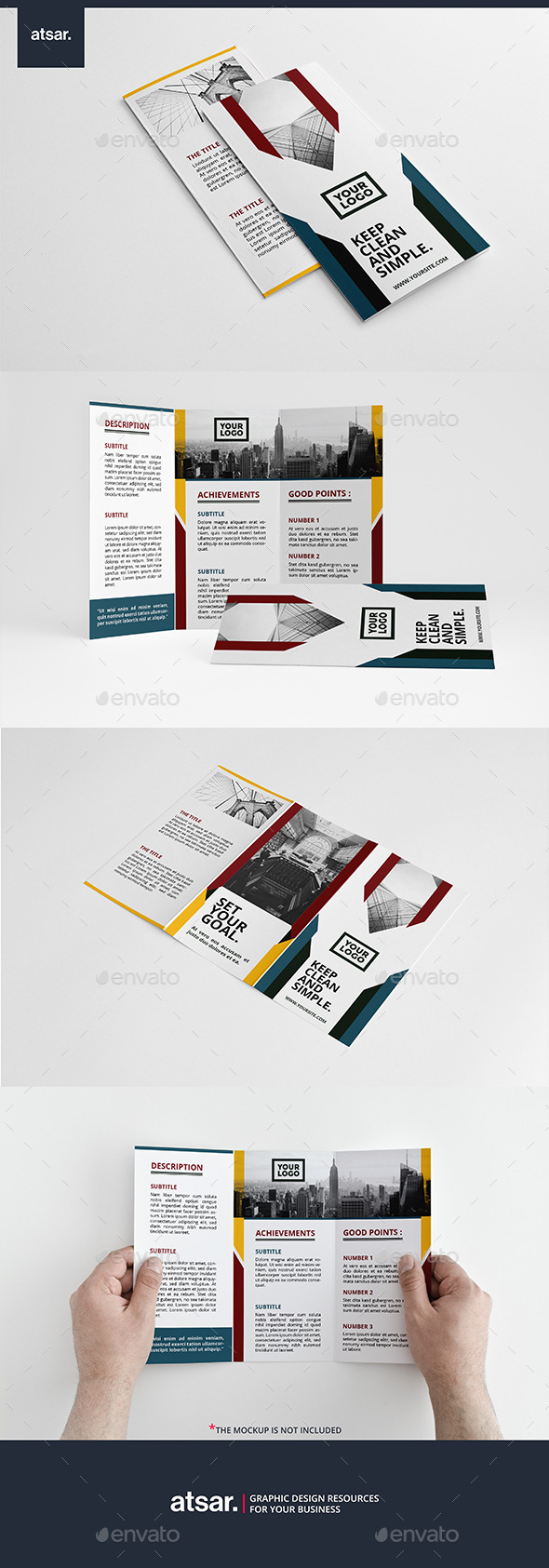 Clean Business Trifold - Corporate Brochures