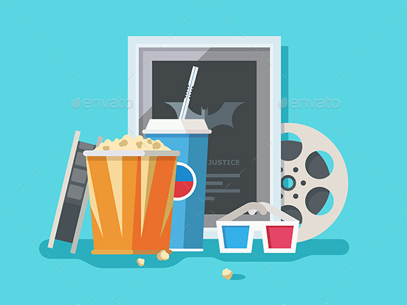 Cinema Accessories - Objects Vectors