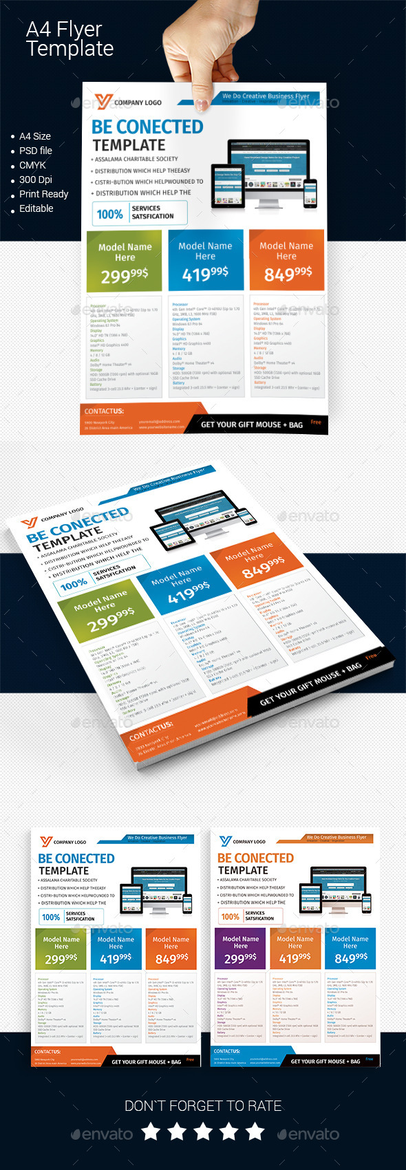 A4 Business Flyer Template 06 - Corporate Flyers