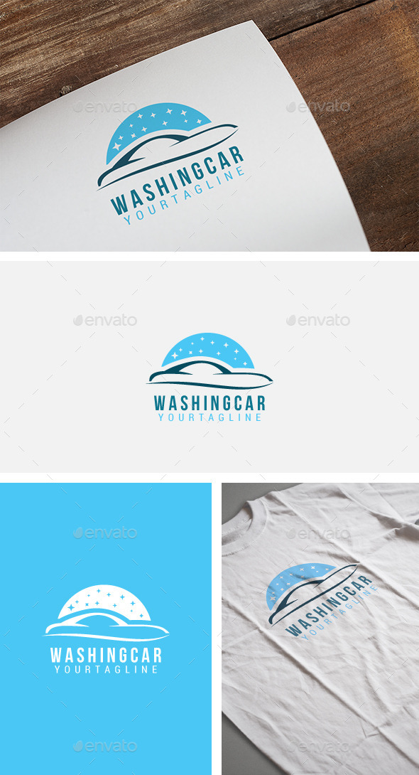 Washing Car Logo - Objects Logo Templates