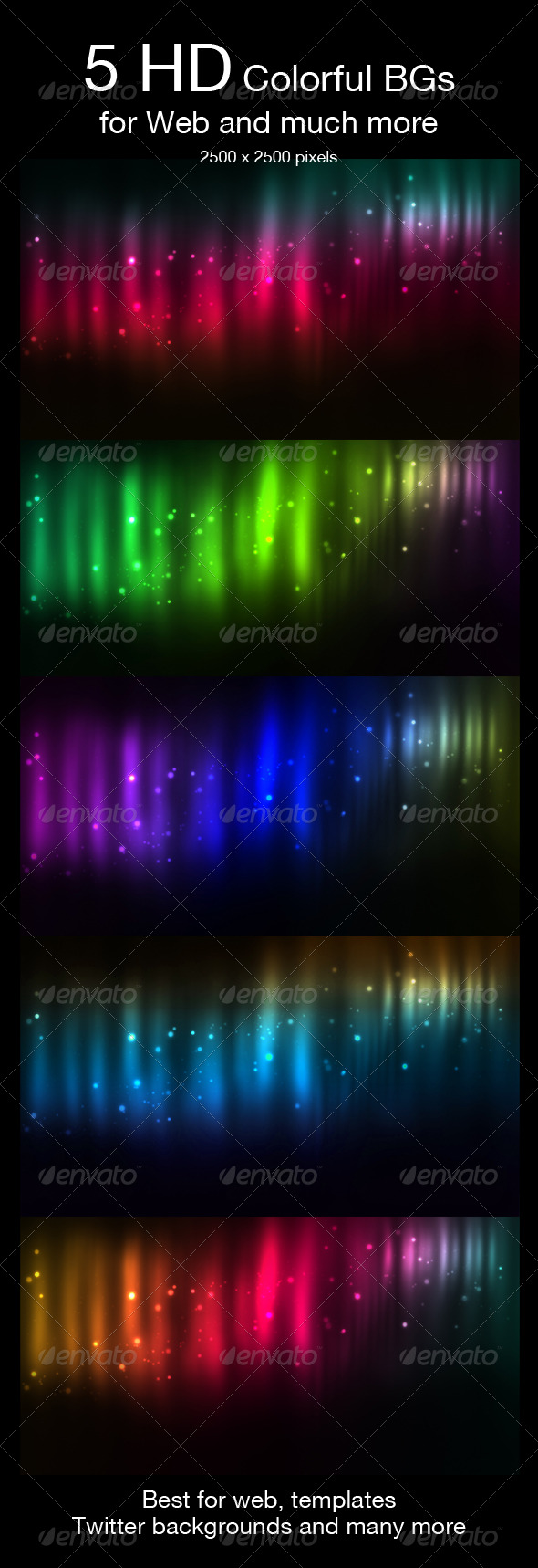 5 HD Space Backgrounds - Abstract Backgrounds