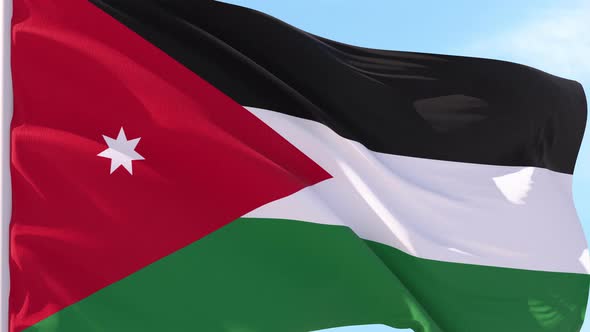 Jordan Flag Looping Background