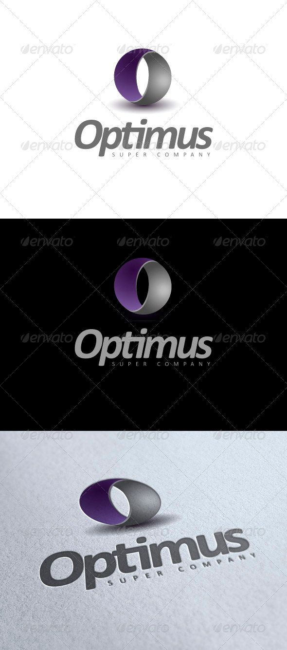 Optimus - modern logo - 3d Abstract