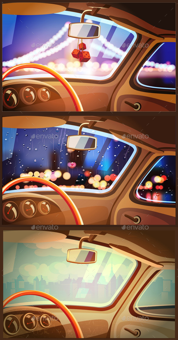 Vehicle Interior Set - Travel Conceptual