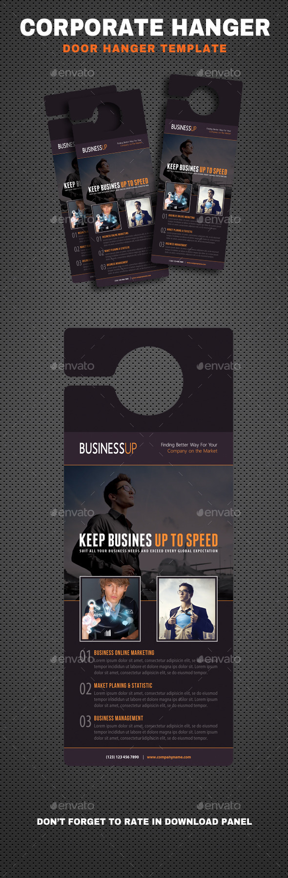 Corporate Door Hangers V10 - Miscellaneous Print Templates
