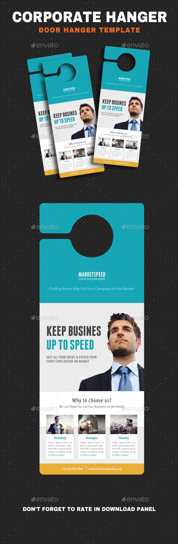 Corporate Door Hangers V11 - Miscellaneous Print Templates