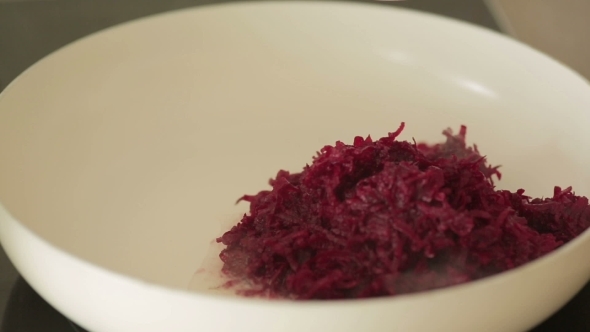 Cut Beetroot In Pan For Cooking alt