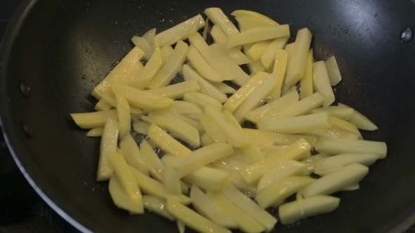 French Fries Are Fried In a Pan French Fries Are Fried In a Pan
