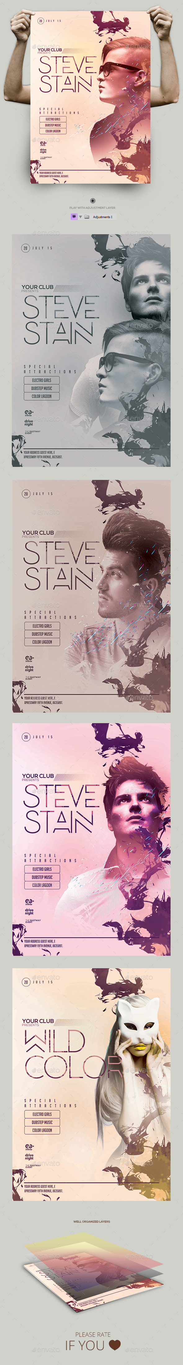 Guest Dj Party Flyer/Poster - Clubs & Parties Events
