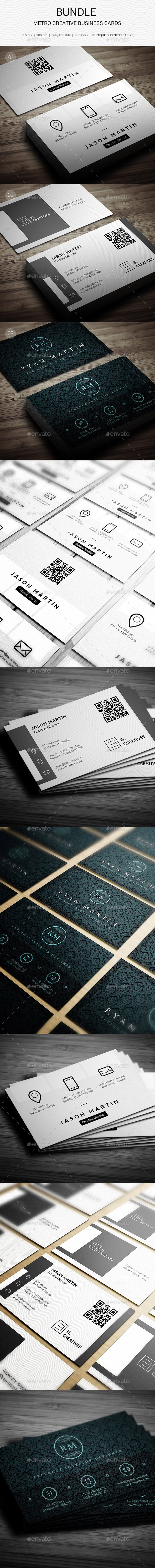 Bundle Metro Creative Business Cards 142 Bundle Metro Creative Business Cards 142