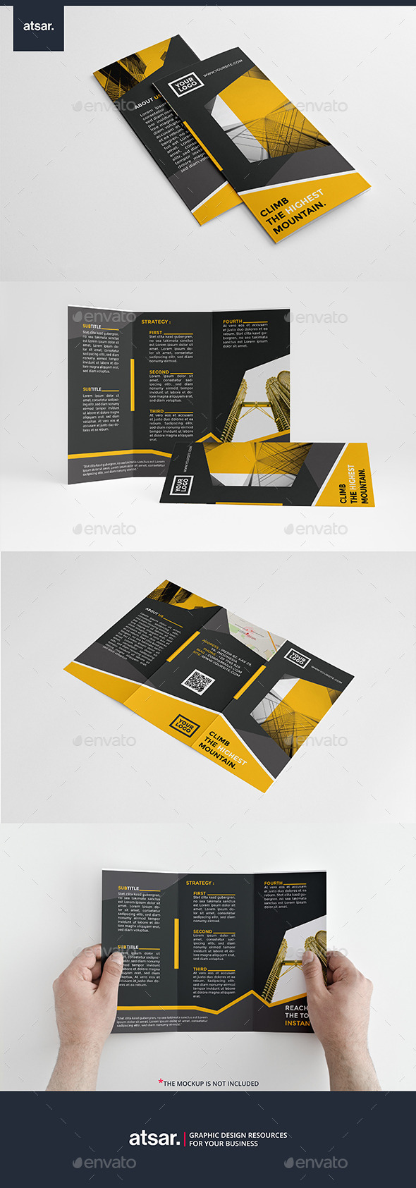 Modern Yellow Trifold - Corporate Brochures