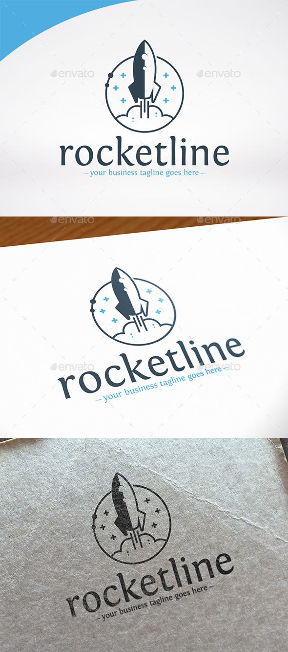 Rocket Launch Logo Template - Objects Logo Templates