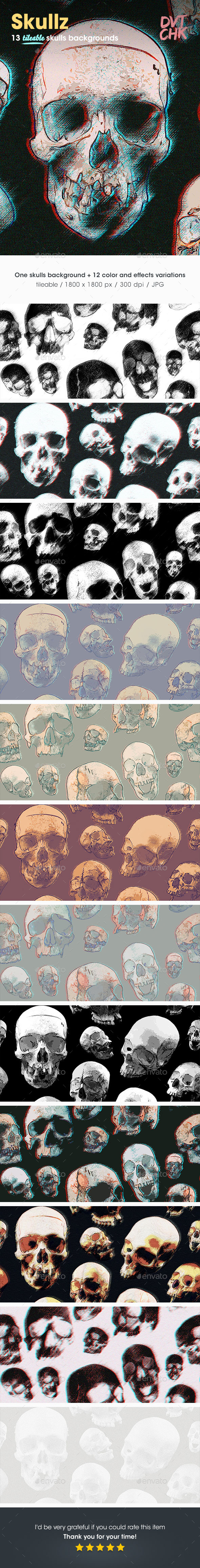 Skullz Backgrounds - Patterns Backgrounds