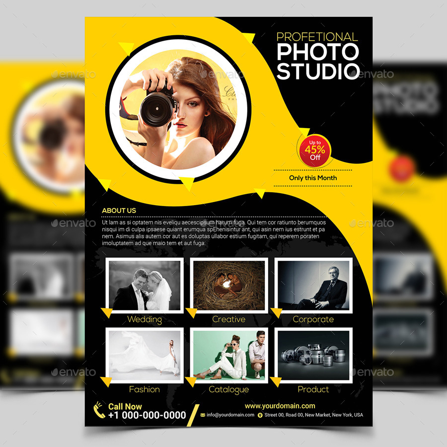 Photography Flyer Template by aam360 | GraphicRiver