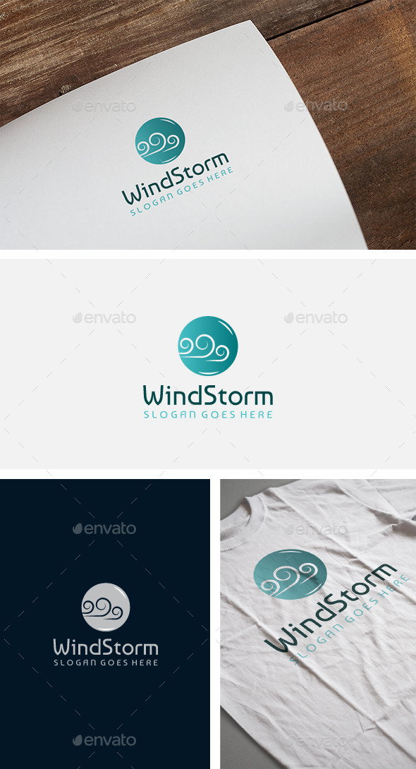 Wind Logo - Nature Logo Templates