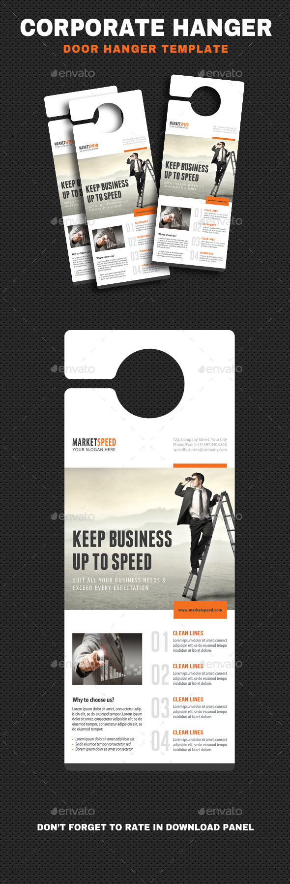 Corporate Door Hangers V14 - Miscellaneous Print Templates