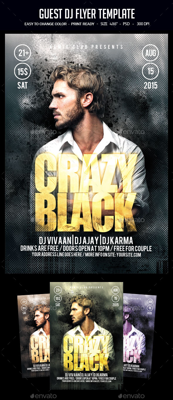 Guest Dj Flyer Template - Clubs & Parties Events