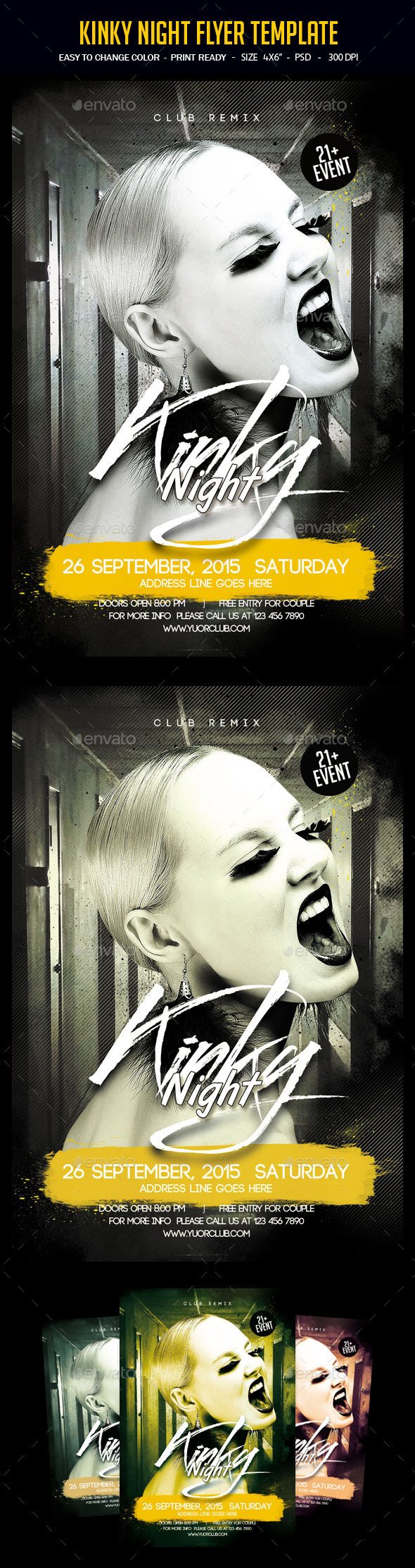 Kinky Night Flyer Template - Clubs & Parties Events