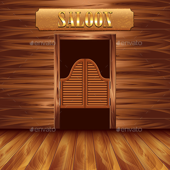 Swinging Doors of Saloon - Buildings Objects