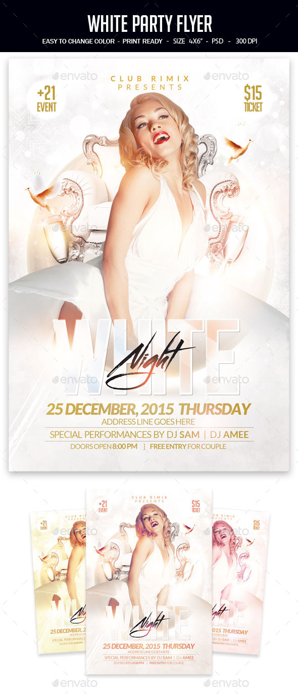 White Party Flyer - Clubs & Parties Events