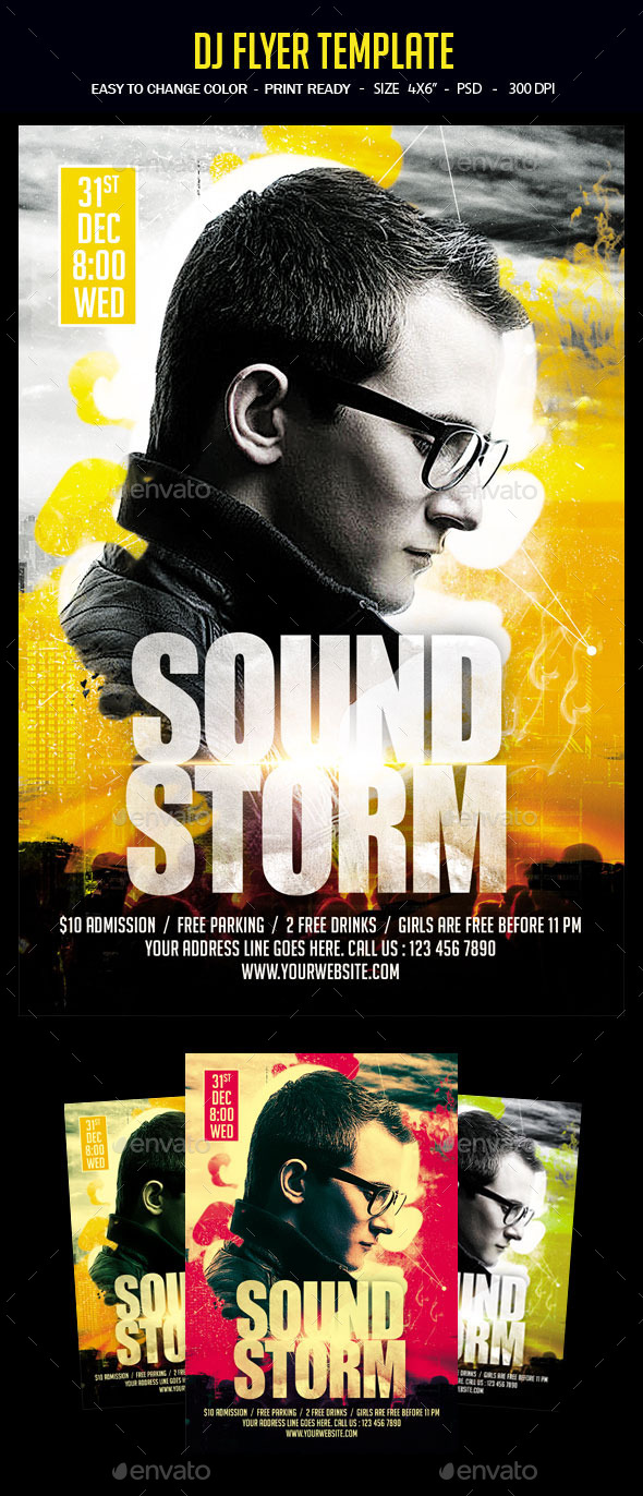 Dj Flyer Template - Clubs & Parties Events