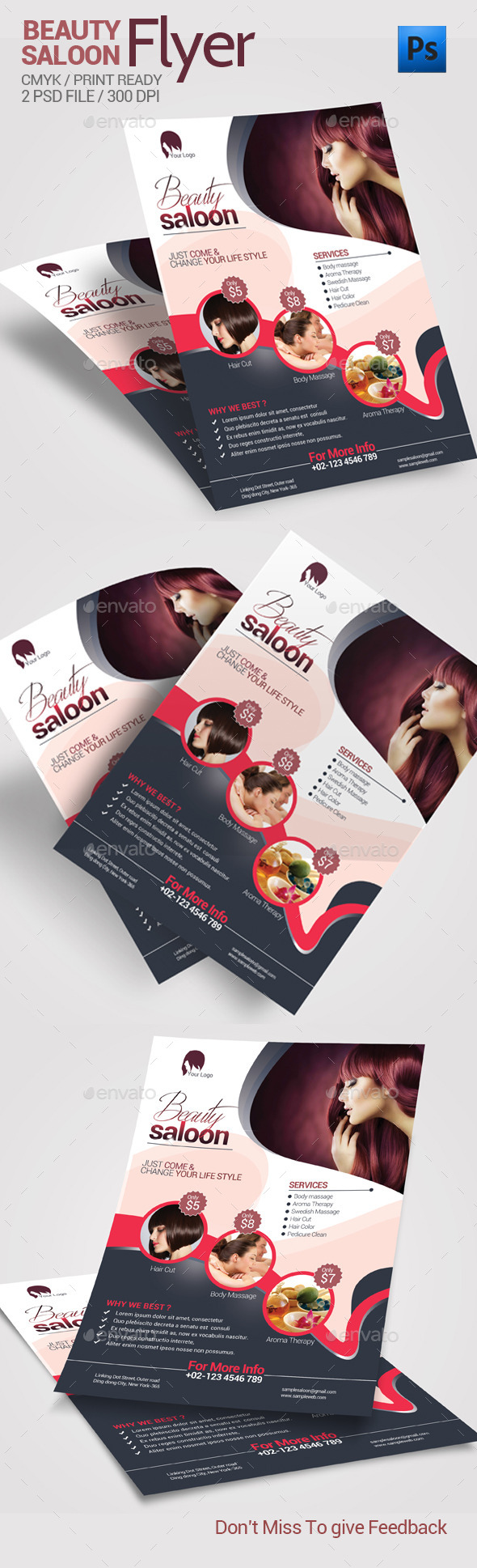 Beauty Saloon Flyer - Corporate Flyers