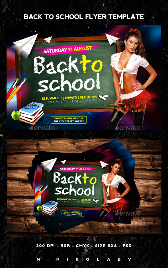 Back To School Flyer - Clubs & Parties Events