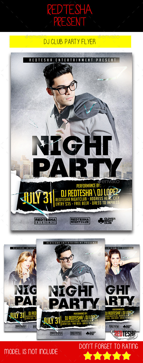 DJ Club Flyer - Clubs & Parties Events