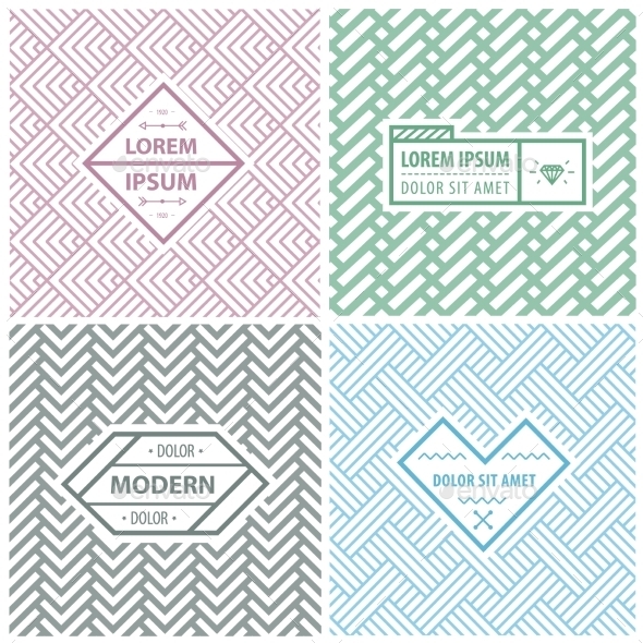 Templates for Labels - Patterns Decorative