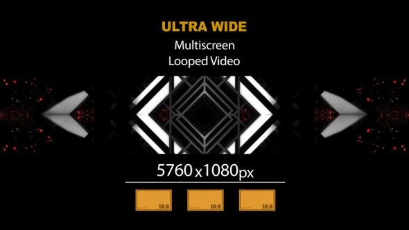 UltraWide HD Interlace Geometric Tunnel 03