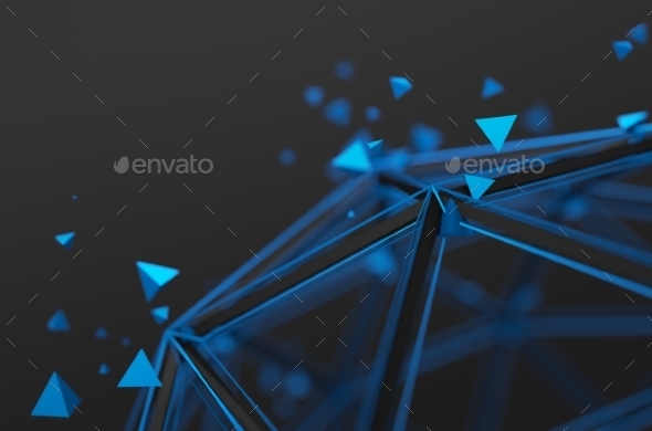 Abstract 3D Rendering Of Futuristic Structure - Tech / Futuristic Backgrounds