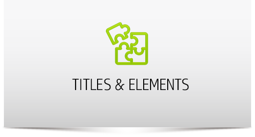 Titles & Elements