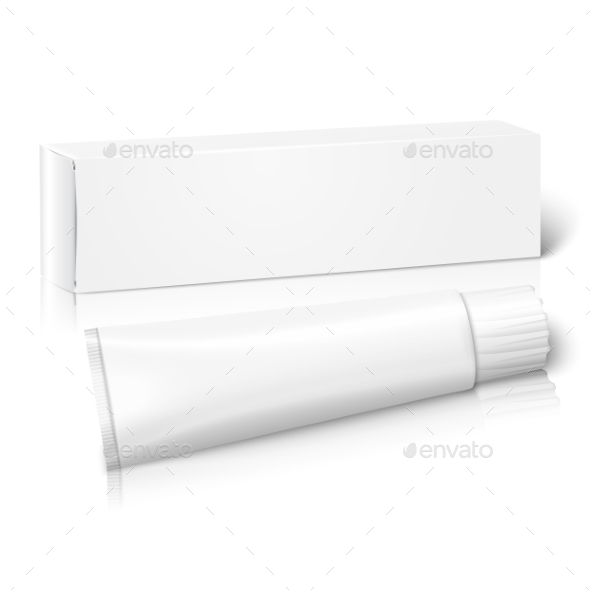 Blank Paper Package Box With Tube Blank Paper Package Box With Tube