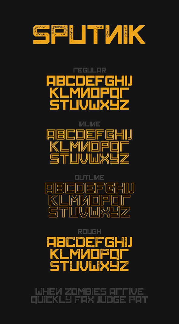 Sputnik Typeface - Fonts