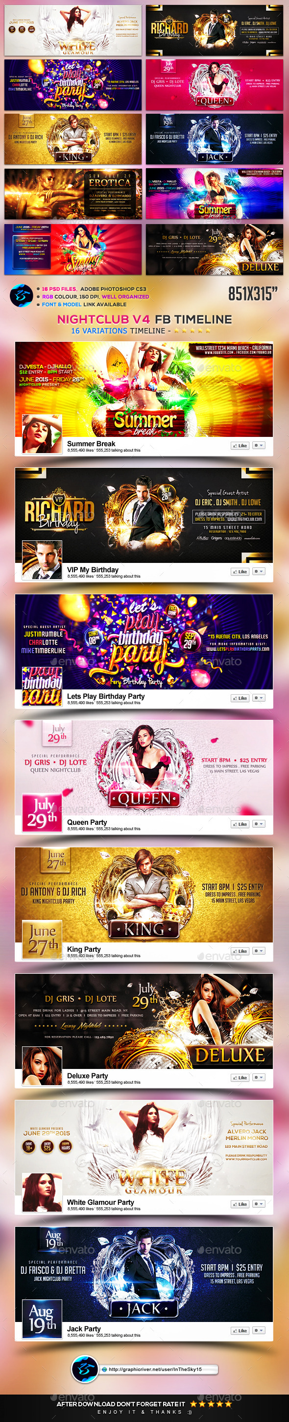 Nightclub V4 FB Timeline Cover - Facebook Timeline Covers Social Media