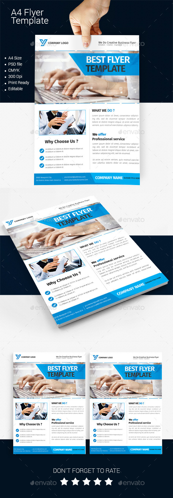 A4 Business Flyer Template 08 A4 Business Flyer Template 08